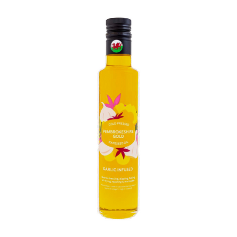 Pembrokeshire Gold Garlic Infused Rapeseed Oil (12x250ml)
