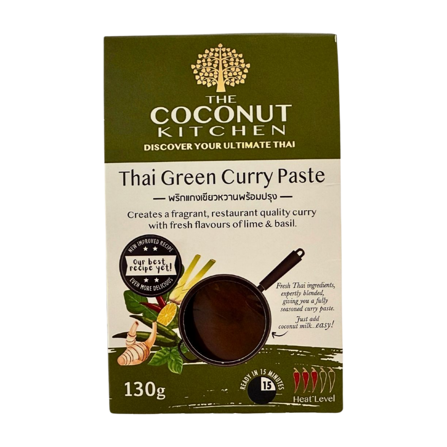 The Coconut Kitchen Thai Green Curry Paste (6x130g)