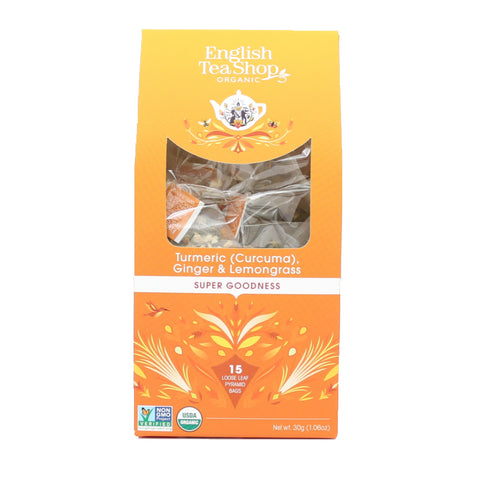 English Tea Shop Turmeric, Ginger & Lemongrass (6x15 Pyramids)