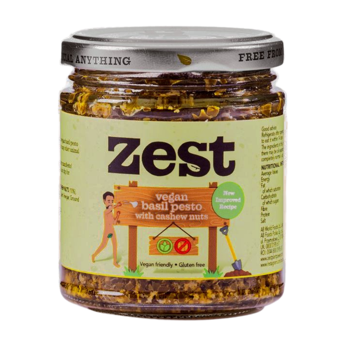 Zest Vegan Basil Pesto (6x165g)