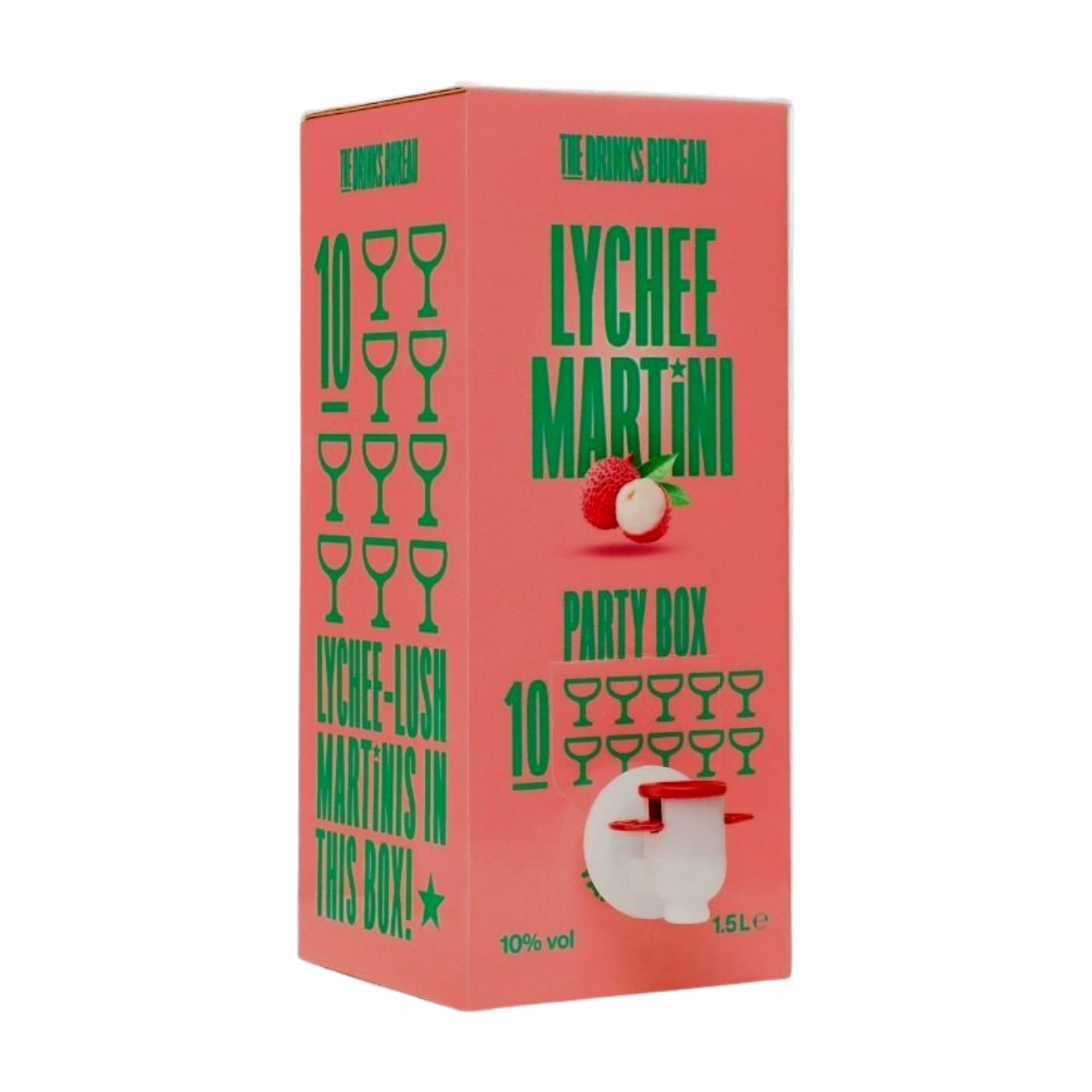 The Drinks Bureau Lychee Martini Party Box (6x1500ml)