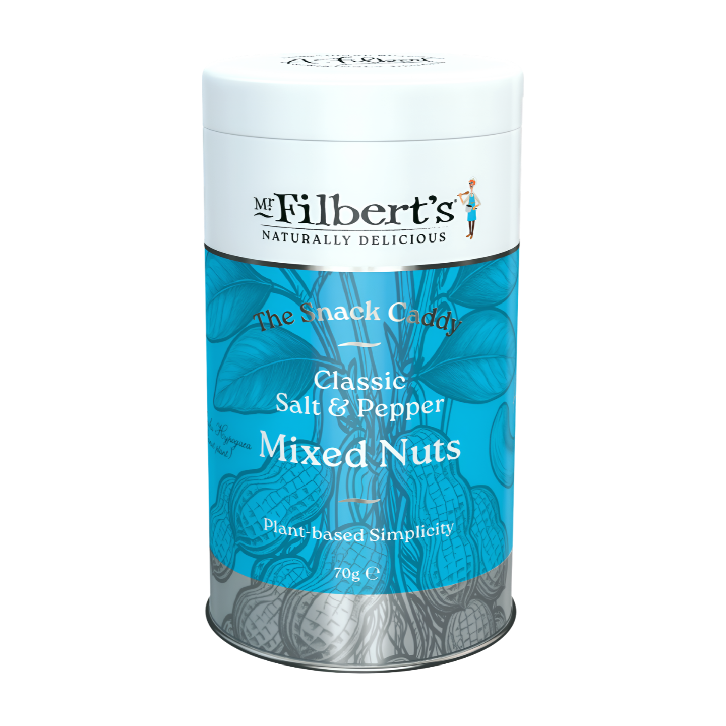 Mr Filbert's Classic Salt & Pepper Mixed Nuts Tin (12x70g)