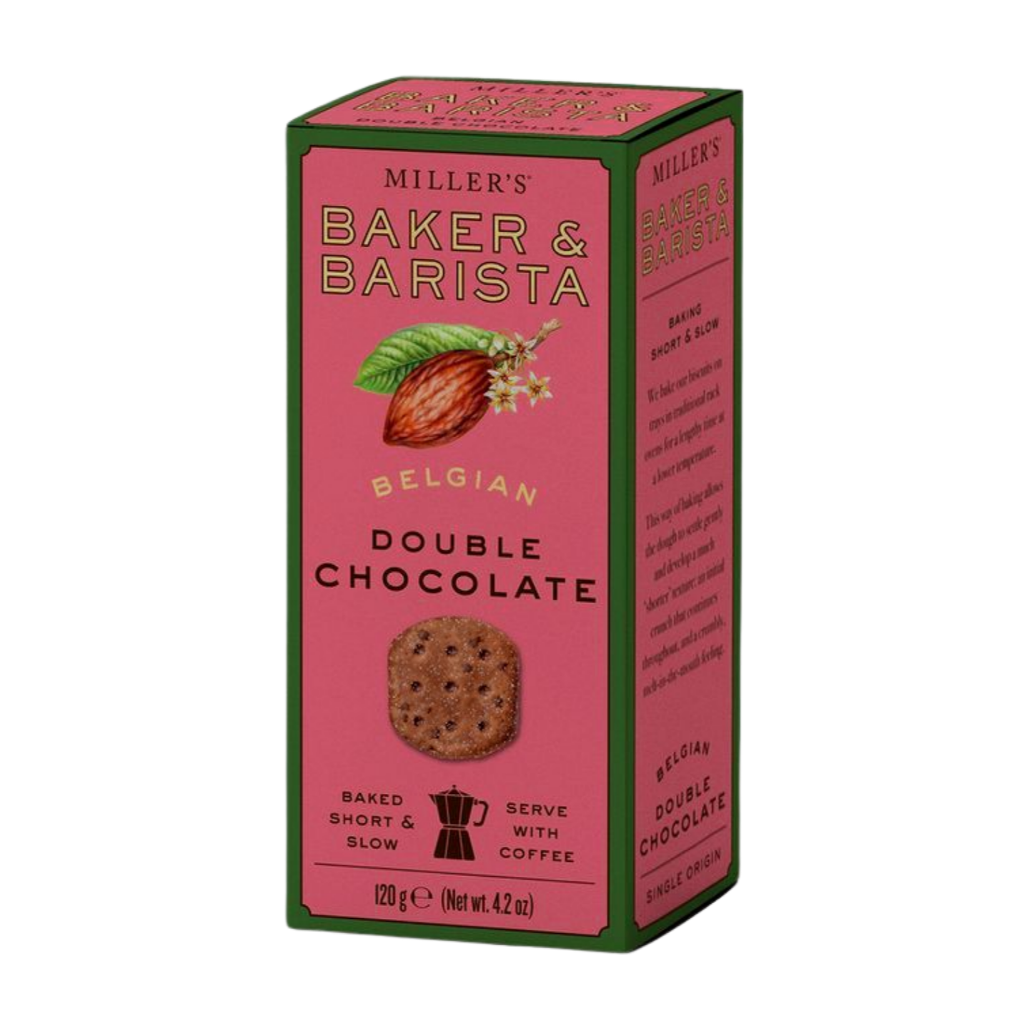 Artisan Biscuits Miller's Baker & Barista Belgian Double Chocolate Biscuits (6x120g)