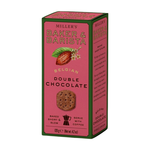 Artisan Biscuits Miller's Baker & Barista Belgian Double Chocolate Biscuits (6x120g)