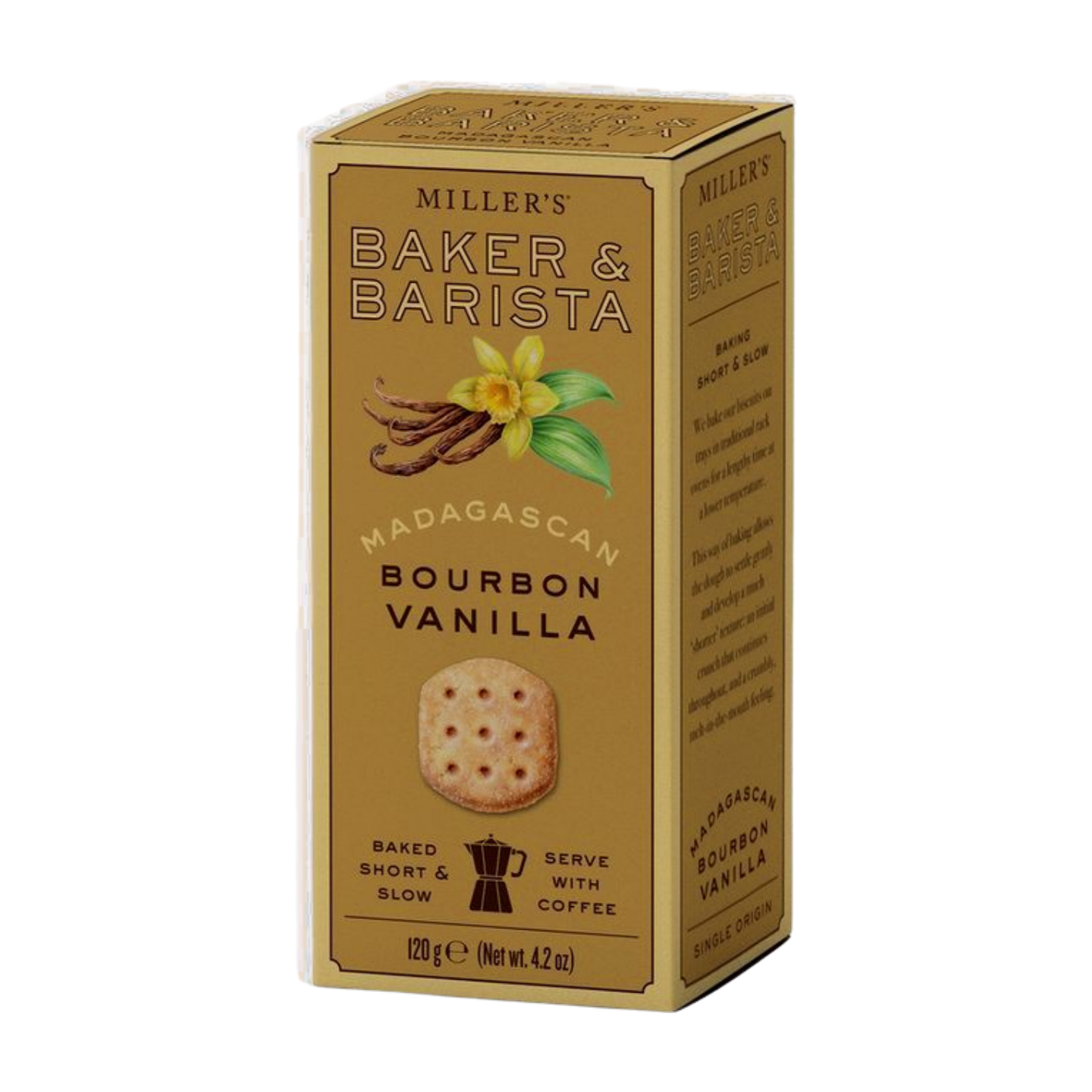 Artisan Biscuits Miller's Baker & Barista Madagascan Bourbon Vanilla Biscuits (6x120g)