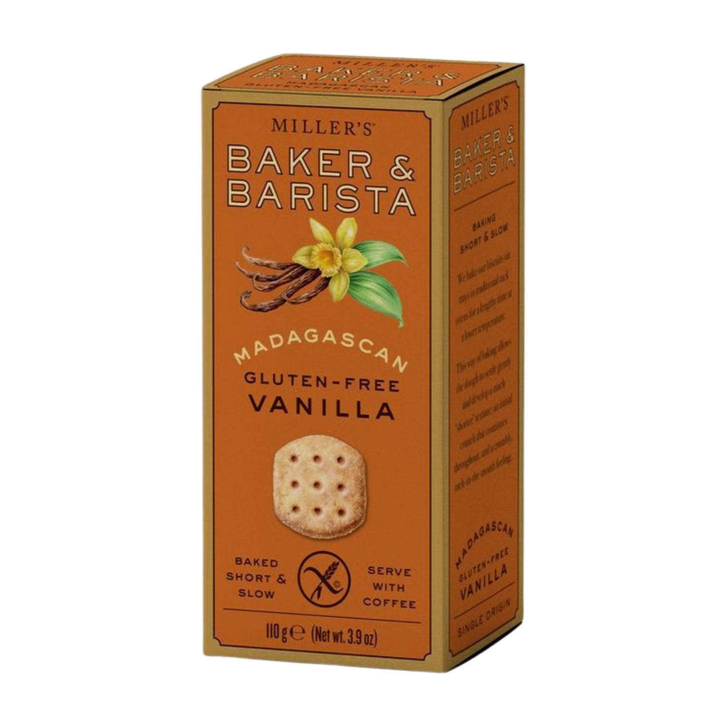 Artisan Biscuits Miller's Baker & Barista Gluten Free Madagascan Vanilla Biscuits (6x110g)