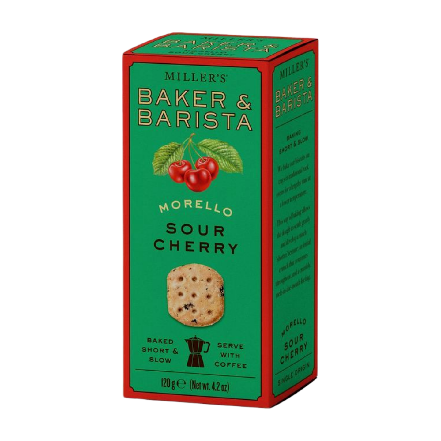 Artisan Biscuits Miller's Baker & Barista Morello Sour Cherry Biscuits (6x120g)