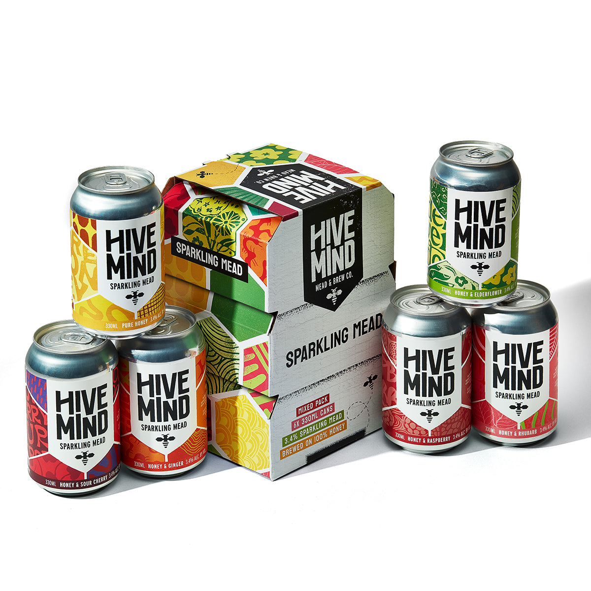 Hive Mind Sparkling Mead Mixed Six Pack (4xPacks)