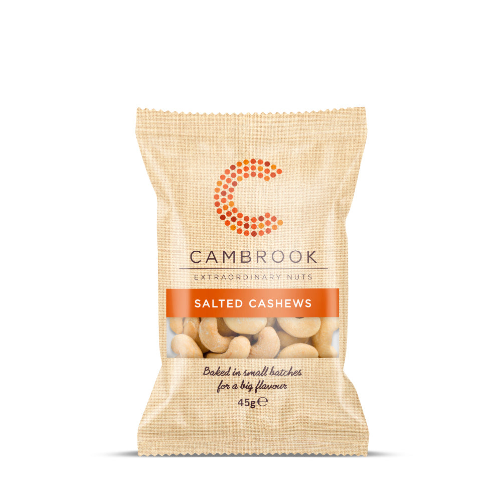 Cambrook Baked & Salted Cashews (24x45g)