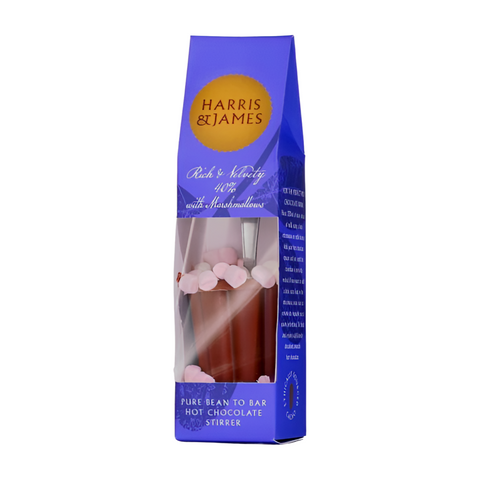 Harris & James Milk Hot Chocolate Stirrer with Marshmallows (8x45g)