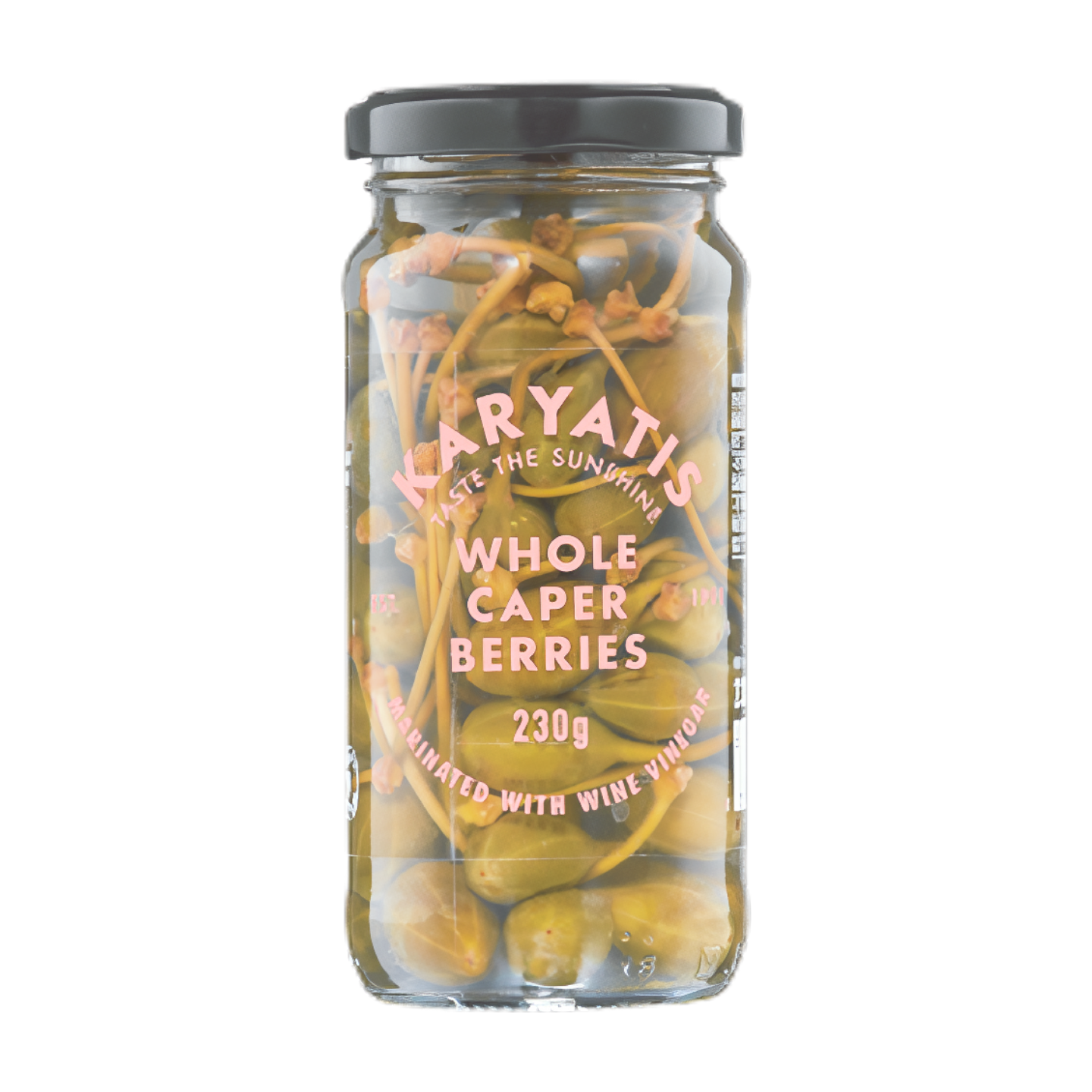 Karyatis Whole Caper Berries in Wine Vinegar (6x230g)