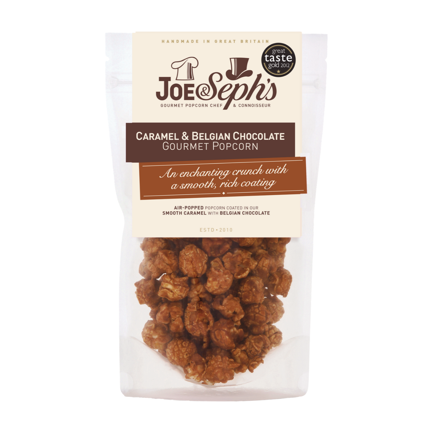 Joe & Seph's Caramel & Belgian Chocolate Gourmet Popcorn (16x70g)