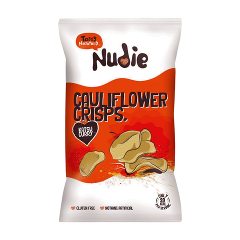 Nudie Snacks Katsu Curry Cauliflower Crisps (12x80g)