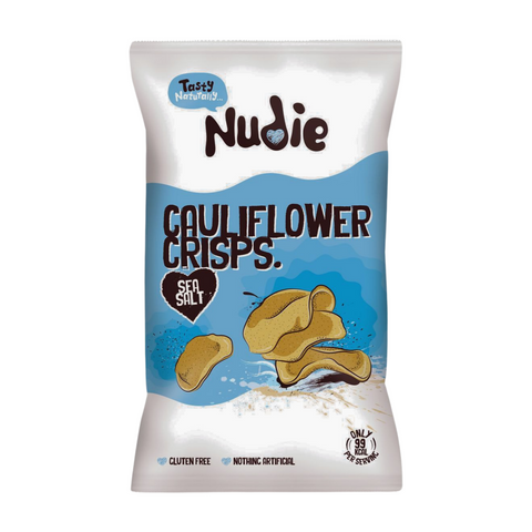 Nudie Snacks Sea Salt Cauliflower Crisps (12x80g)