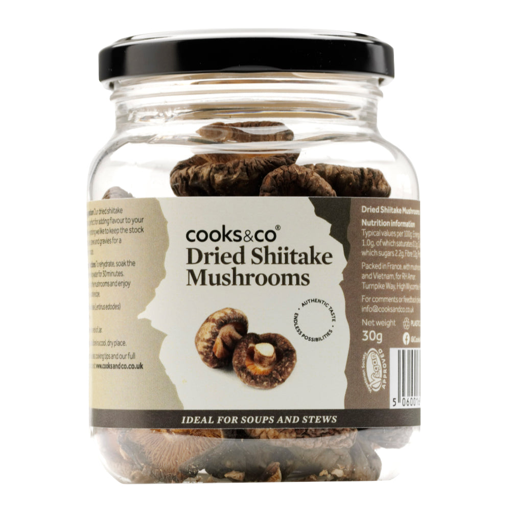 Cooks & Co Dried Shiitake Mushrooms (6x30g)