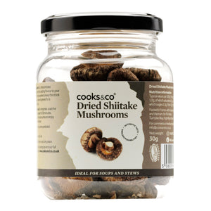 Cooks & Co Dried Shiitake Mushrooms (6x30g)
