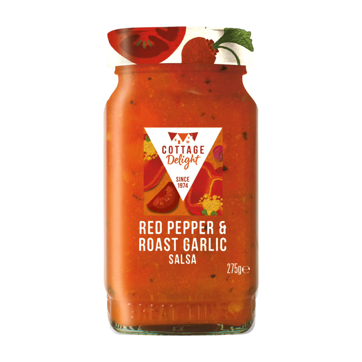 Cottage Delight Red Pepper & Roast Garlic Salsa (6x275g)