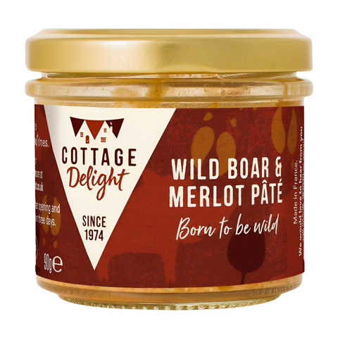 Cottage Delight Wild Boar & Merlot Pate (12x90g)