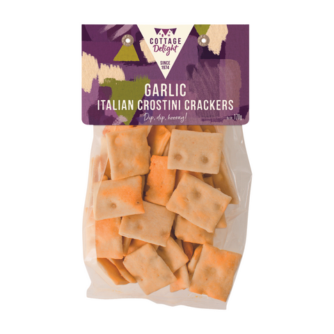 Cottage Delight Garlic Italian Crostini Crackers (12x170g)