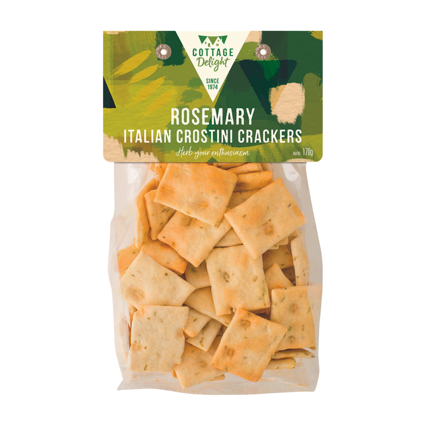Cottage Delight Rosemary Italian Crostini Crackers (12x170g)