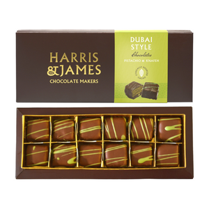 Harris & James Dubai Style Pistachio & Kanfeh Chocolates (9x180g)