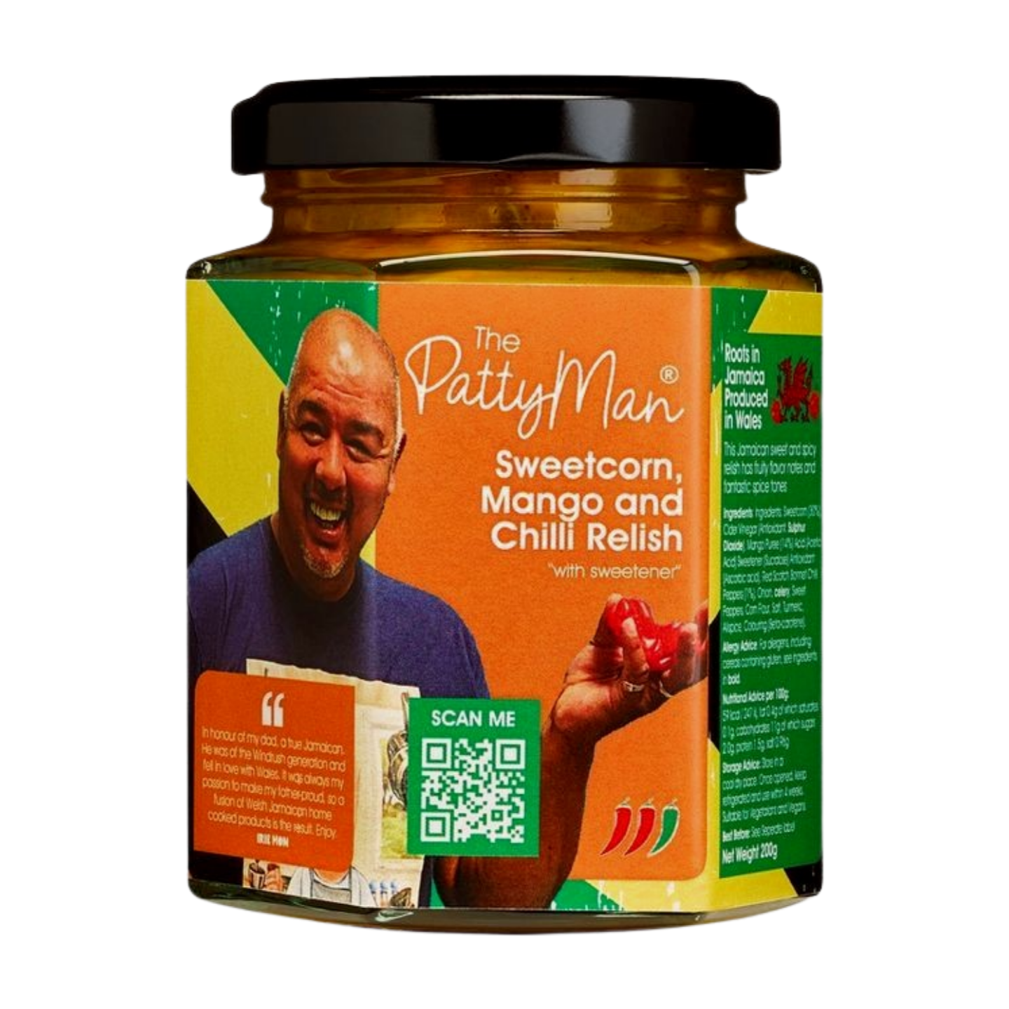 The Patty Man Jamaican Sweetcorn Mango & Chilli Relish (6x226g)