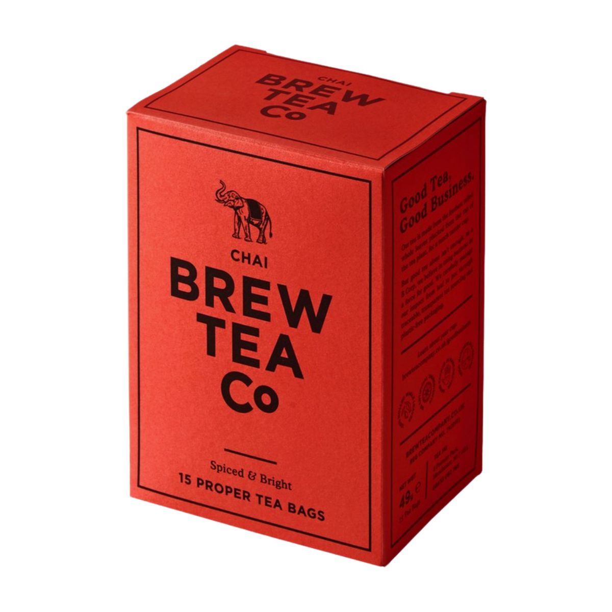 Brew Tea Co Chai Tea Bags (6x15 Tea Bags) – The Gorgeous Food Company
