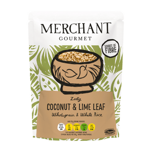 Merchant Gourmet Zesty Coconut & Lime Leaf Wholegrain & White Rice (6x250g)