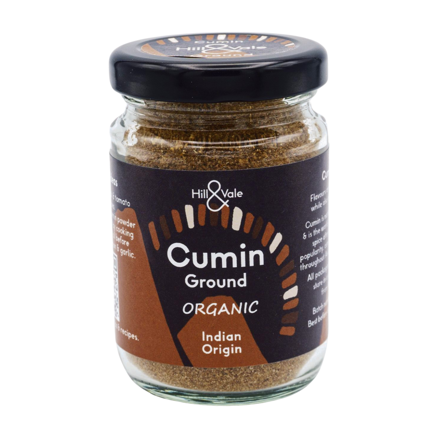 Hill & Vale Organic Cumin Ground (6x40g)