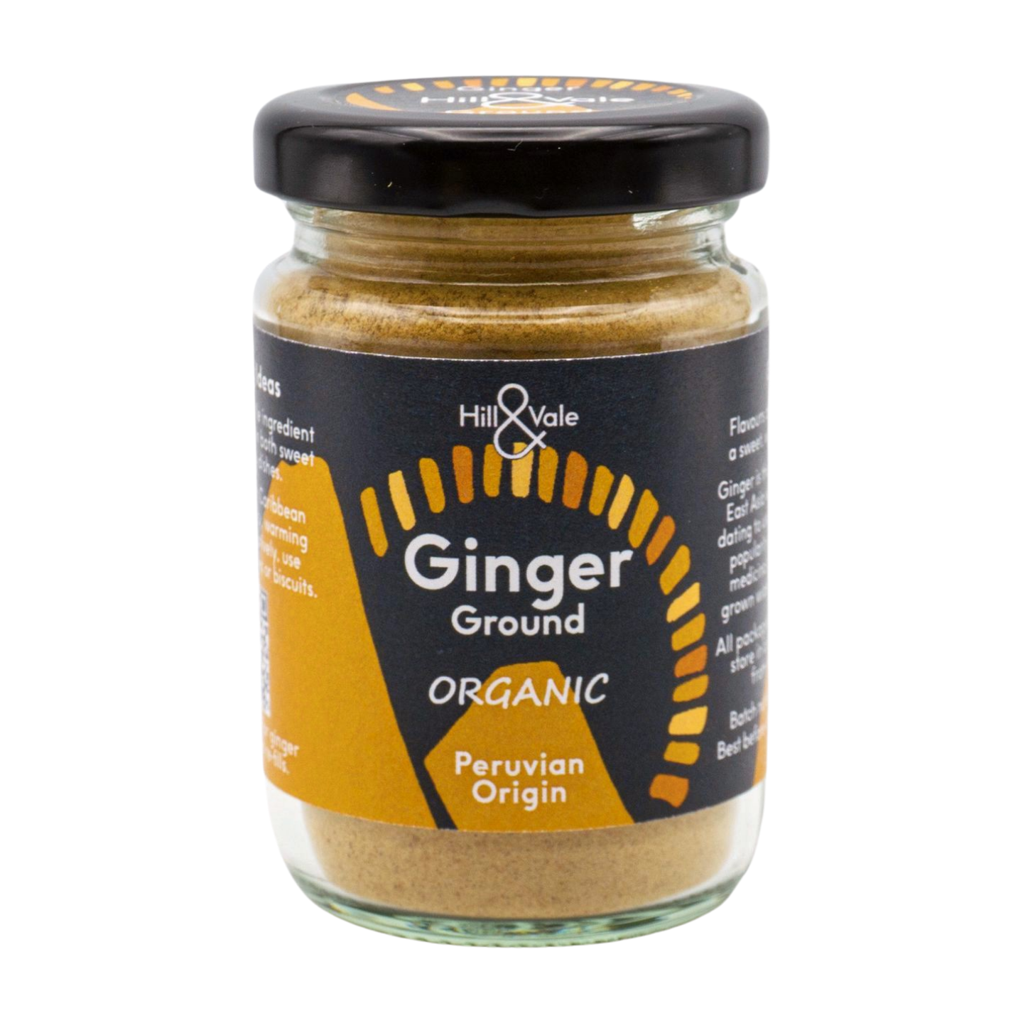 Hill & Vale Organic Ginger Ground (6x35g)