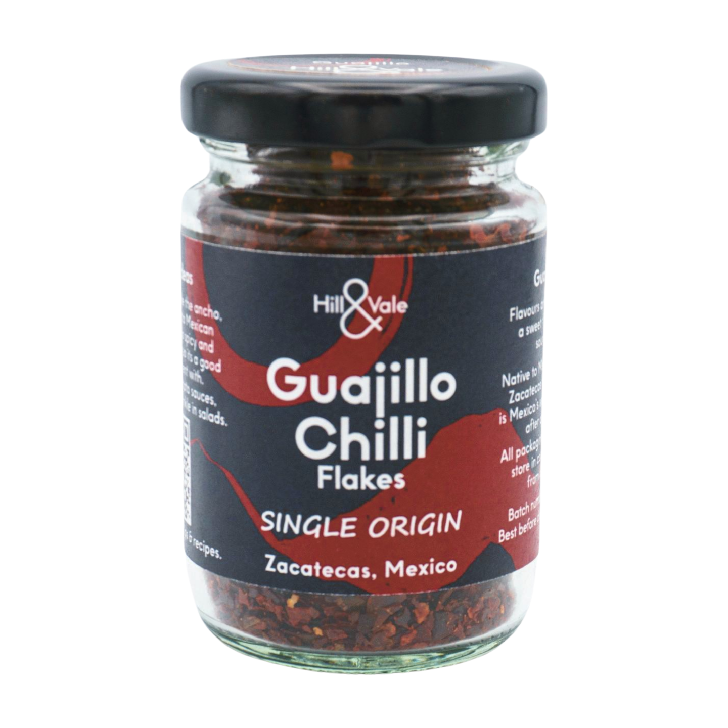 Hill & Vale Single Origin Guajillo Chilli Flakes (6x30g)