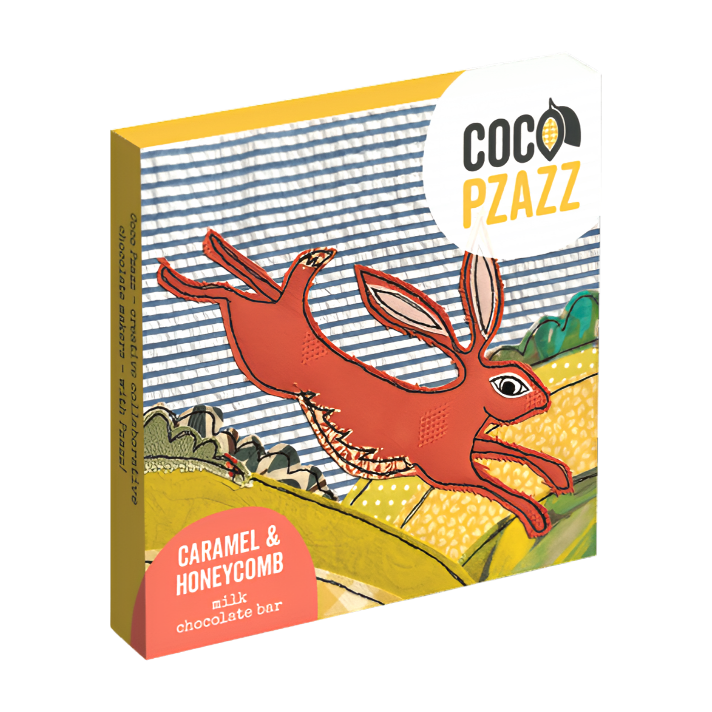 Coco Pzazz "March Hare " Caramel & Honeycomb Chocolate Bar (12x80g)