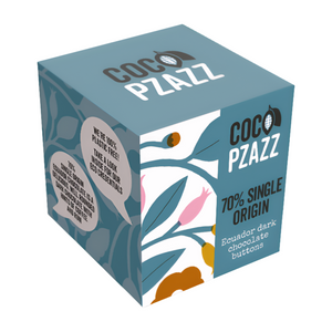 Coco Pzazz 70% Single Origin Chocolate Giant Buttons (8x80g)