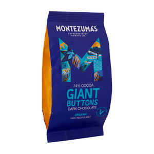 Montezuma's Organic 74% Giant Dark Buttons (8x180g)