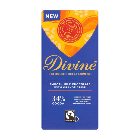 Divine Smooth Milk Chocolate with Orange Crisp (15x90g)