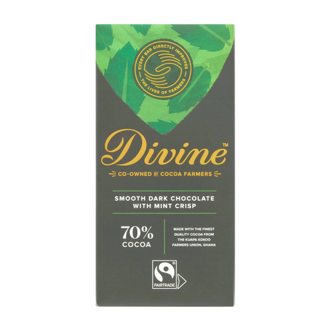 Divine Smooth Dark Chocolate with Mint Crisp (15x90g)