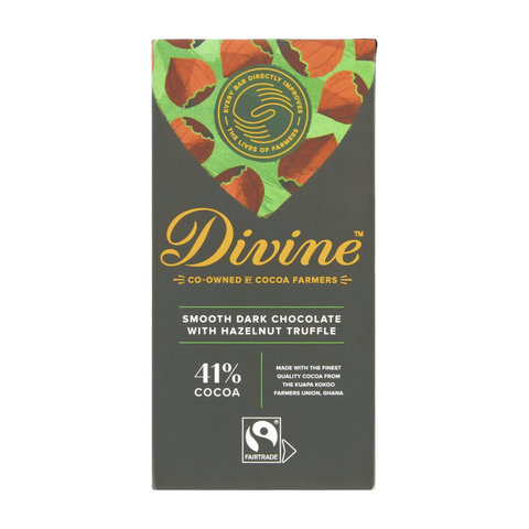 Divine Smooth Dark Chocolate with Hazelnut Truffle (15x90g)