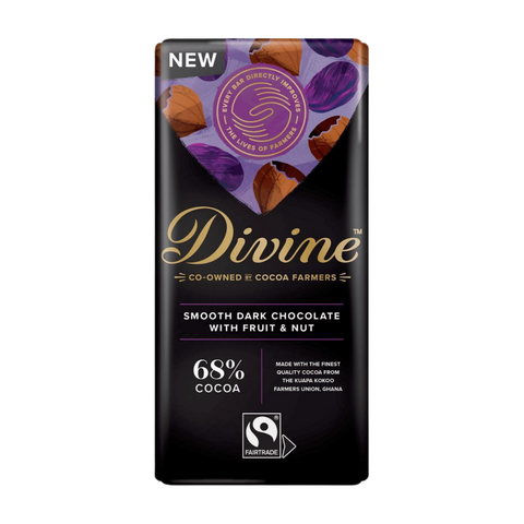 Divine Smooth Dark Chocolate with Fruit & Nut (15x90g)