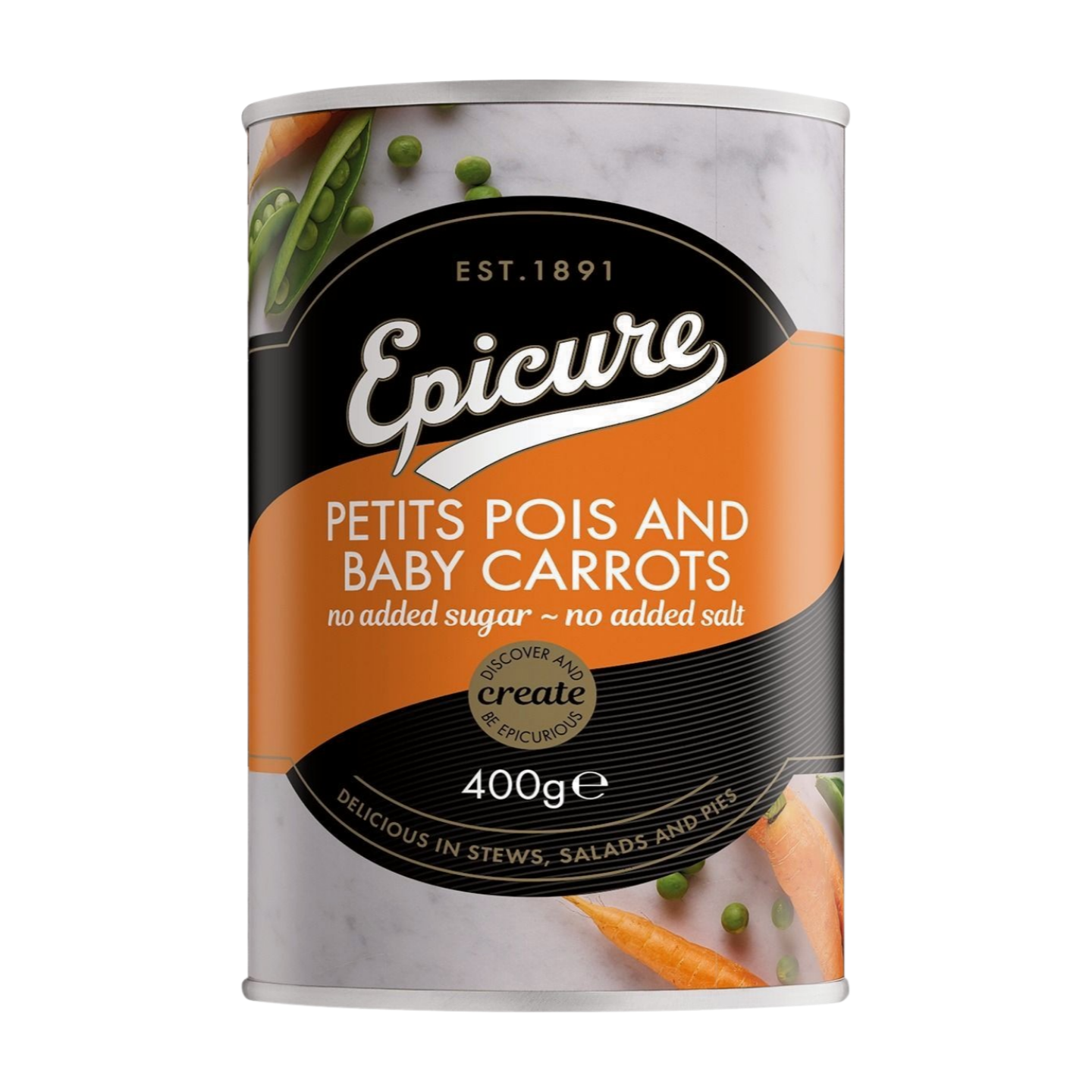 Epicure Petits Pois & Baby Carrots (12x400g)