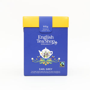 English Tea Shop Organic Earl Grey Whole Leaf Tea (6x80g)