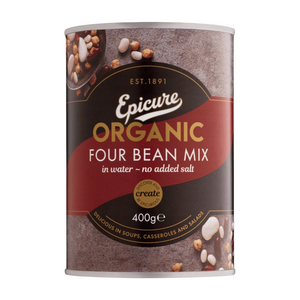 Epicure Organic Four Bean Mix (6x400g)