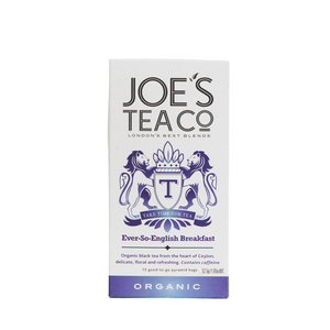 Joe's Tea Co Ever-So-English Breakfast Organic Tea (6x15 Pyramids)