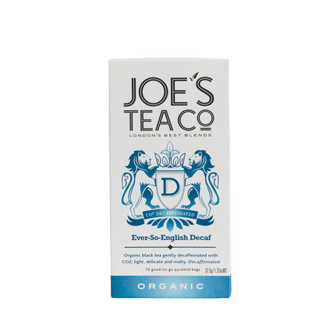 Joe's Tea Co Ever-So-English Decaf Organic Tea (6x15 Pyramids)
