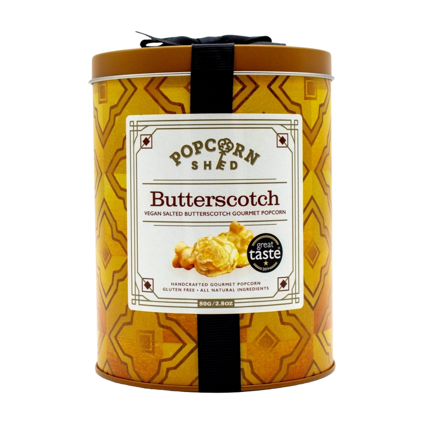 Popcorn Shed Mini Butterscotch Popcorn Gift Tin (6x80g)