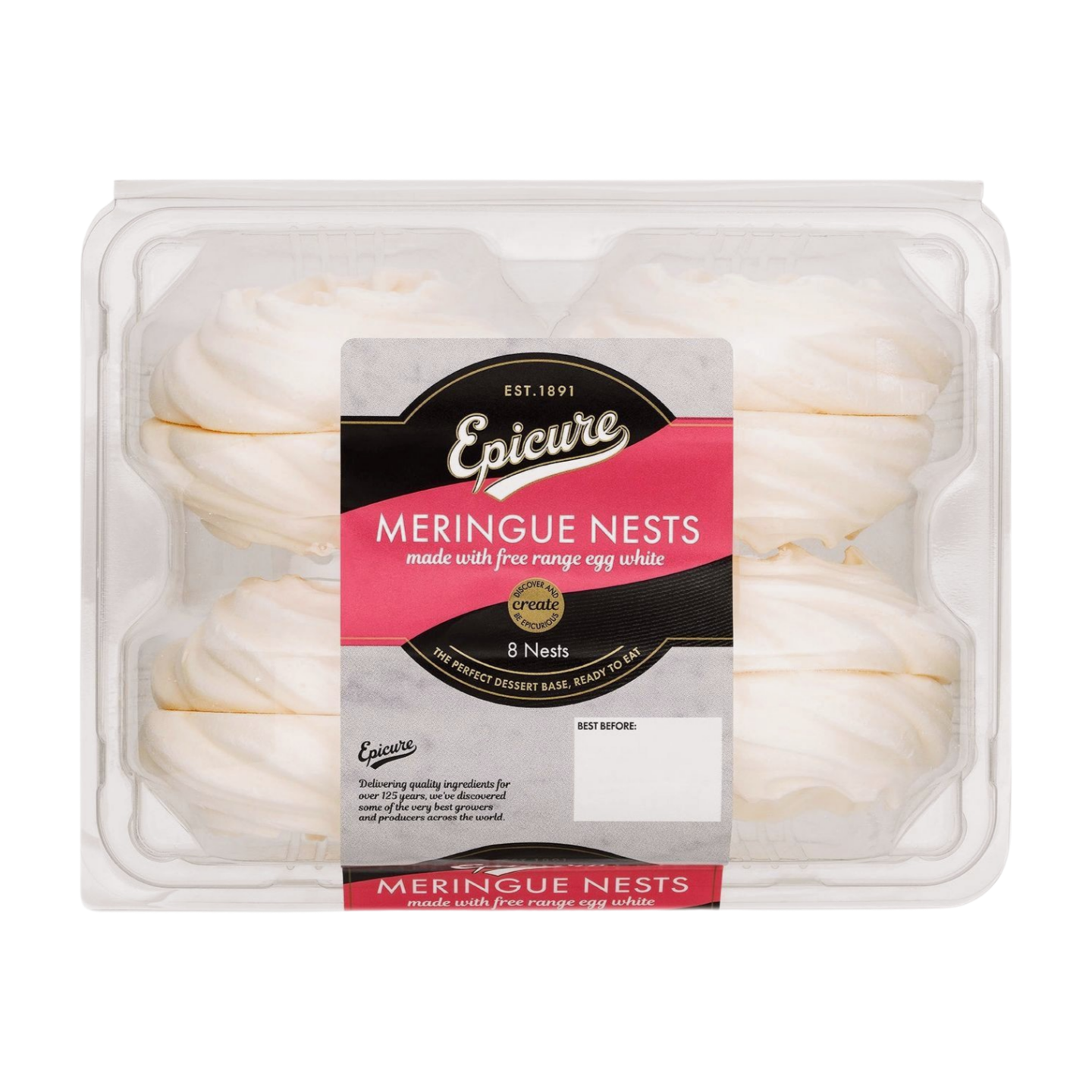 Epicure Meringue Nests (8x8 Nests)