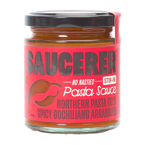 Saucerer Northern Pasta Co's Spicy Gochujang Arrabbiata Pasta Sauce (6x190g)