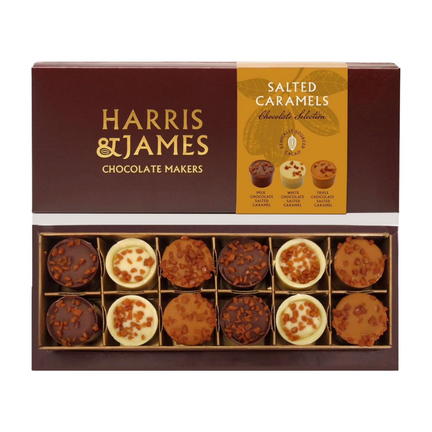 Harris & James Salted Caramel Chocolate Selection Box (9x180g)