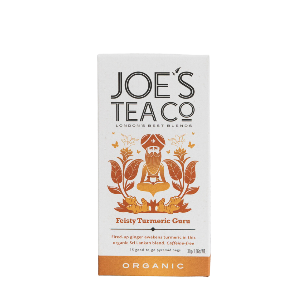 Joe's Tea Co Feisty Turmeric Guru Organic Tea (6x15 Pyramids)