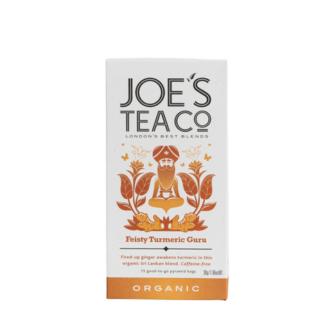 Joe's Tea Co Feisty Turmeric Guru Organic Tea (6x15 Pyramids)