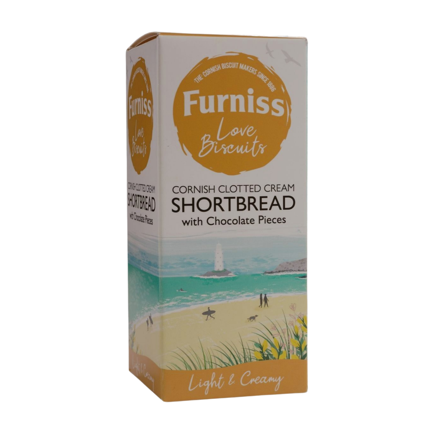 Furniss Cornish Clotted Cream Shortbread with Chocolate Pieces (12x180g)